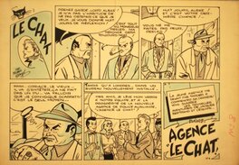 Greg - Le Chat par Michel Denys, alias... Greg - Planche originale