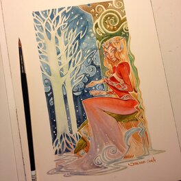 Ood Serrière - Elfe par ood - Illustration originale