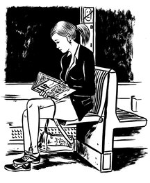 Deloupy - Lectrice en train - Comic Strip