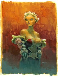 Jean-Baptiste Andréae - Manie Ganza dans "Azimut". - Original Illustration