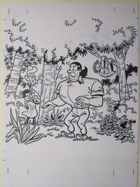Luc Morjaeu - De blauwe luiaard - Couverture originale
