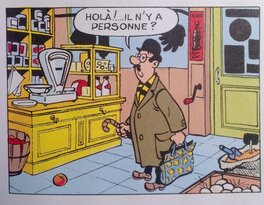 Epicerie dessinée par Franquin - 1951 Epicerie dessinée par Franquin - 1951