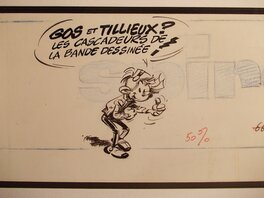 André Franquin - Spirou, 1970. - Illustration originale