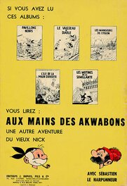 Au verso de l'album suivant, « Dans la Gueule du Dragon », 1963.