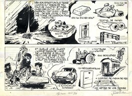 André Franquin - Robbedoes / Oom Wim - Spirou / Oncle Paul - Planche originale