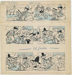 Raoul Thomen - Charlot, "Les bonnes farces de Charlot", pl 48 - Planche originale