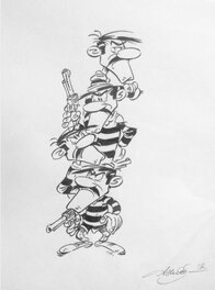 Achdé - Lucky Luke - Les Dalton - Original Illustration