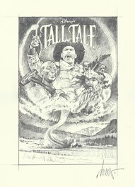 Recherche graphique de Drew Struzan pour l'affiche du film Disney Tall Tale