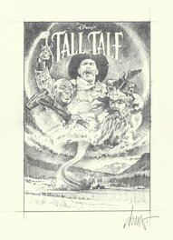 Recherche graphique de Drew Struzan pour l'affiche du film Disney Tall Tale