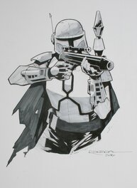 Rahsan Ekedal - Bobba Fett - Original Illustration