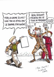 Émile Bravo - "Spirou: publicité "Le Journal d'un Ingénu" - Original Illustration