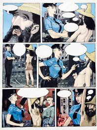 Fred Beltran - Beltran, "Robinson", Margerin présente "Les Femmes" - Planche originale