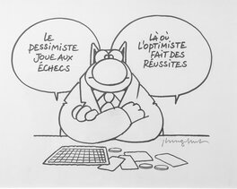 Philippe Geluck - Le Chat - Planche originale