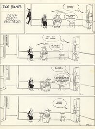 René Pétillon - Jack Palmer-Gag en une planche-Normalisation - Planche originale