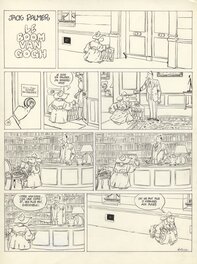 René Pétillon - Jack Palmer-Gag en une planche-Van Gogh - Comic Strip