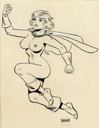 Wally Wood - Power Girl - Illustration originale
