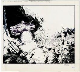 Marc Hardy - Arkel, "les diables attaquent" - Illustration originale