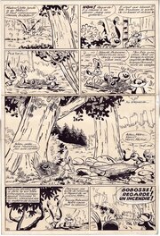 Marcel Remacle - Bobosse, "La forêt silencieuse", pl. 26 - Planche originale