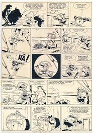 Marcel Remacle - Le vieux Nick, "Le vaisseau du diable", pl. 22 - Planche originale