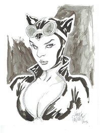Yanick Paquette - Yanick Paquette Catwoman - Illustration originale