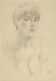 André Juillard - Louise, "Le cahier bleu" - Original Illustration