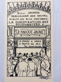 Invitation Marque Jaune signée