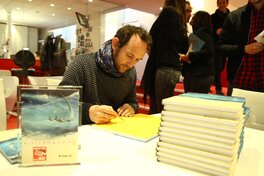 Benjamin Flao avec son prix Benjamin Flao avec son prix