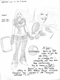 Barry Kitson - Barry Kitson The Order charactersheet 7 - Original art