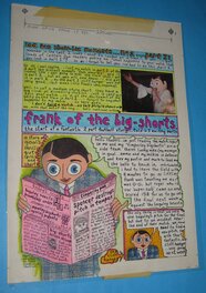 Frank Sidebottom - Original artwork Oink! comic #48 with overlay - Comic Strip