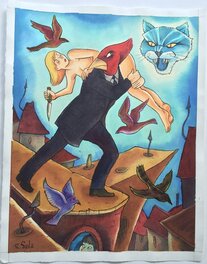 Richard Sala - Richard Sala - The Bloody Cardinal - p32 - Planche originale