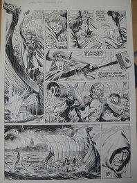 Jean-Yves Mitton - Chroniques Barbares tome 4 planche 41 - Planche originale