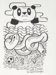 Juan Diaz Faes - Panda - Original art