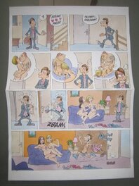 Planche originale couleur blagues coquines - gursel