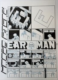 Planche originale - Chris Ware - Rusty Brown - Ear-Man