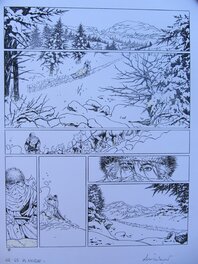 Jean-Marc Stalner - L'or sous la neige - Planche originale