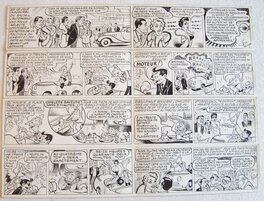 René Pellos - Les pieds nickelés au salon de l'auto - ajout de trois strips .. - Comic Strip