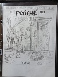 Olivier Schwartz - 2014 - Spirou - Illustration "le fétiche des Marolles" - La femme léopard - Original art