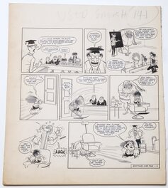 Leo Baxendale - La mode des cheveux longs .. c'est plus trop d'actualité ?!- The Swots and the Blots - Planche originale