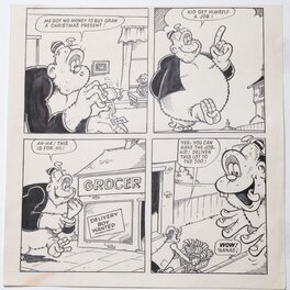 Robert Nixon - Un NIXON que j'adore !! KID KONG au boulot !! circa 1970 ? - Comic Strip