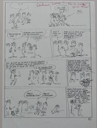 Raoul Cauvin - Les Tuniques Bleues n°23 - Les cousins d'en face - Planche 32 - Annotations de Lambil - Comic Strip