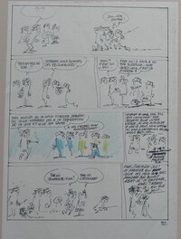 Raoul Cauvin - Les Tuniques Bleues n°23 - Les cousins d'en face - Planche 32 - Crayonné de Cauvin - Comic Strip