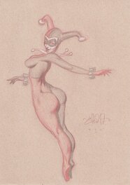 Craig Elliott - Craig Elliott Harley Quinn - Illustration originale