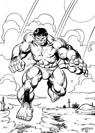 Chris Malgrain - Hulk par chris malgrain A3 - Illustration originale