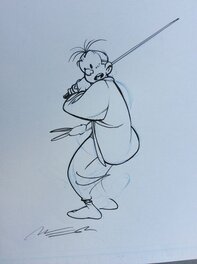 Jose Luis Munuera - Spirou à Tokyo - Fantasio - Original Illustration