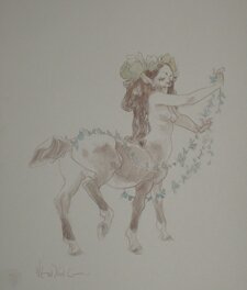 Claire Wendling - Claire Wendling Centaurette - Original art
