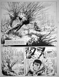 La planche originale à l'encre de chine La planche originale à l'encre de chine