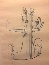 Tex Avery - Dessin de studio - Planche originale