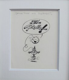 André Franquin - Illustration Bas de Page Couverture Spirou n°1829 - Original Cover