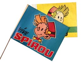 Fanions Spirou par André Franquin. Fanions Spirou par André Franquin.