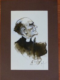 René Follet - Prêtre - Original Illustration